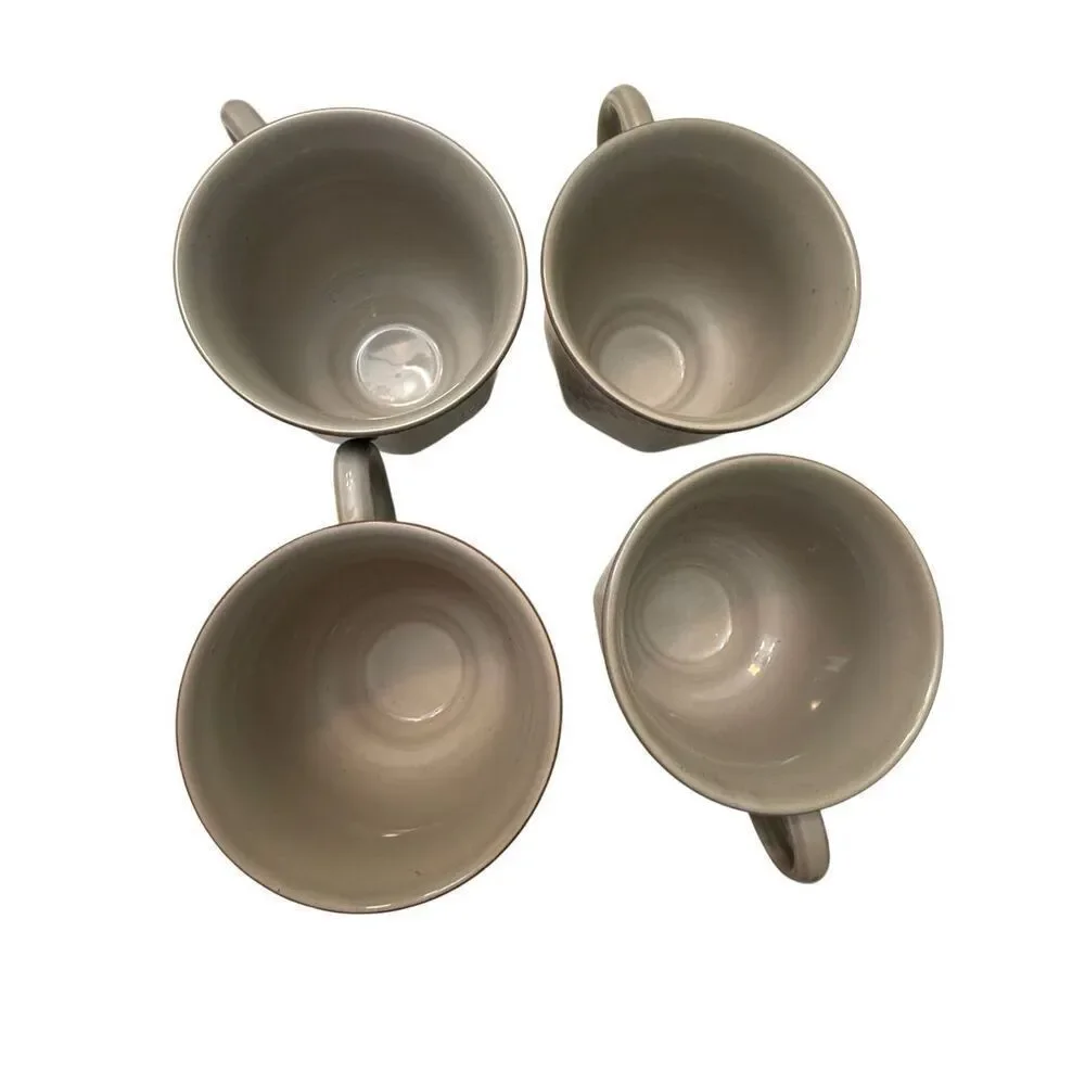 Mikasa Continental Janette Footed Cups and Saucers Lot of 4 Vintage Multi-Floral